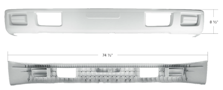 Isuzu NPR (ELF 400/500/600) 2007-2025 - White Bumper