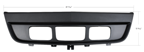 International LT 2018-2025 - Bumper Trim With Fog Light Holes - Black