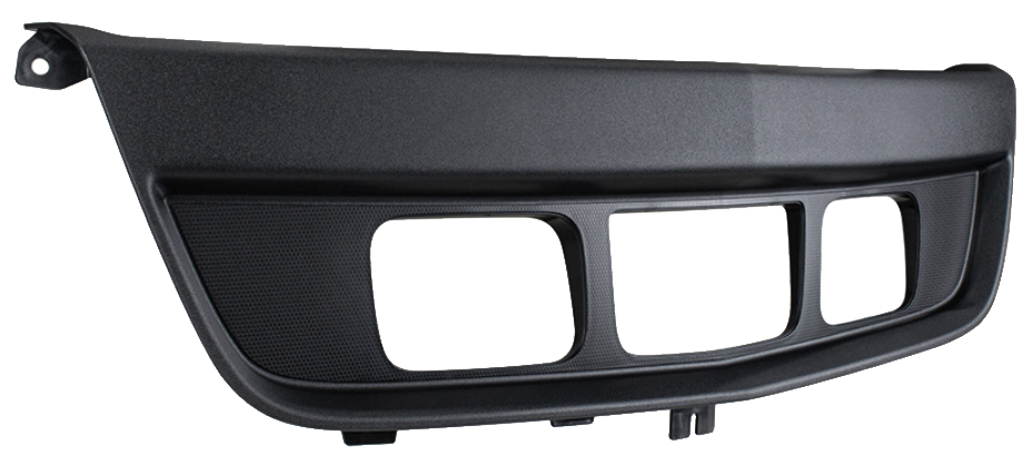 International LT 2018-2025 - Bumper Trim With Fog Light Holes - Black