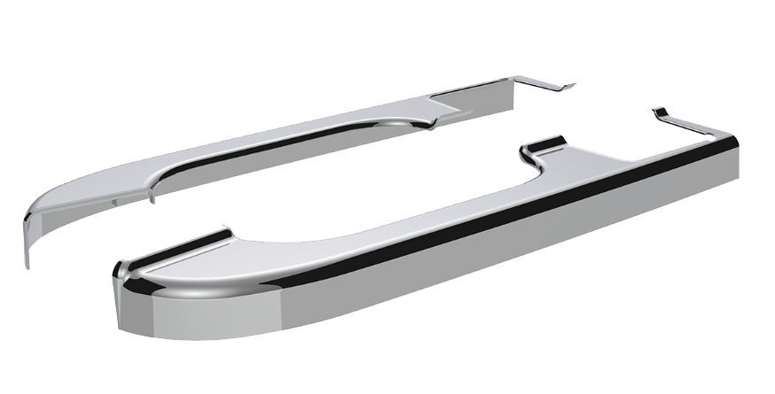 Freightliner Columbia (2001-2012) - Chrome Plastic Door Armrest Covers