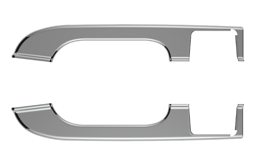 Freightliner Columbia (2001-2012) - Chrome Plastic Door Armrest Covers