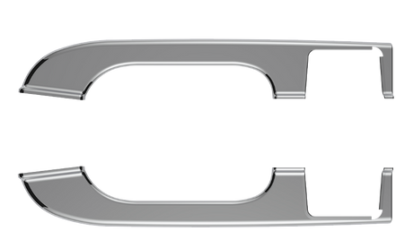 Freightliner Columbia (2001-2012) - Chrome Plastic Door Armrest Covers