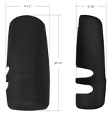 Kenworth T680 2013 and Up - Mirror Cover, Matte Black