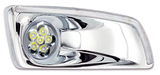 Kenworth T660 (2007-2017) - Fog Lamp Frame With Day Time Running Light & LED Fog Light