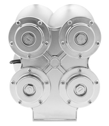 4 Trumpet Chrome Mini Train Horn