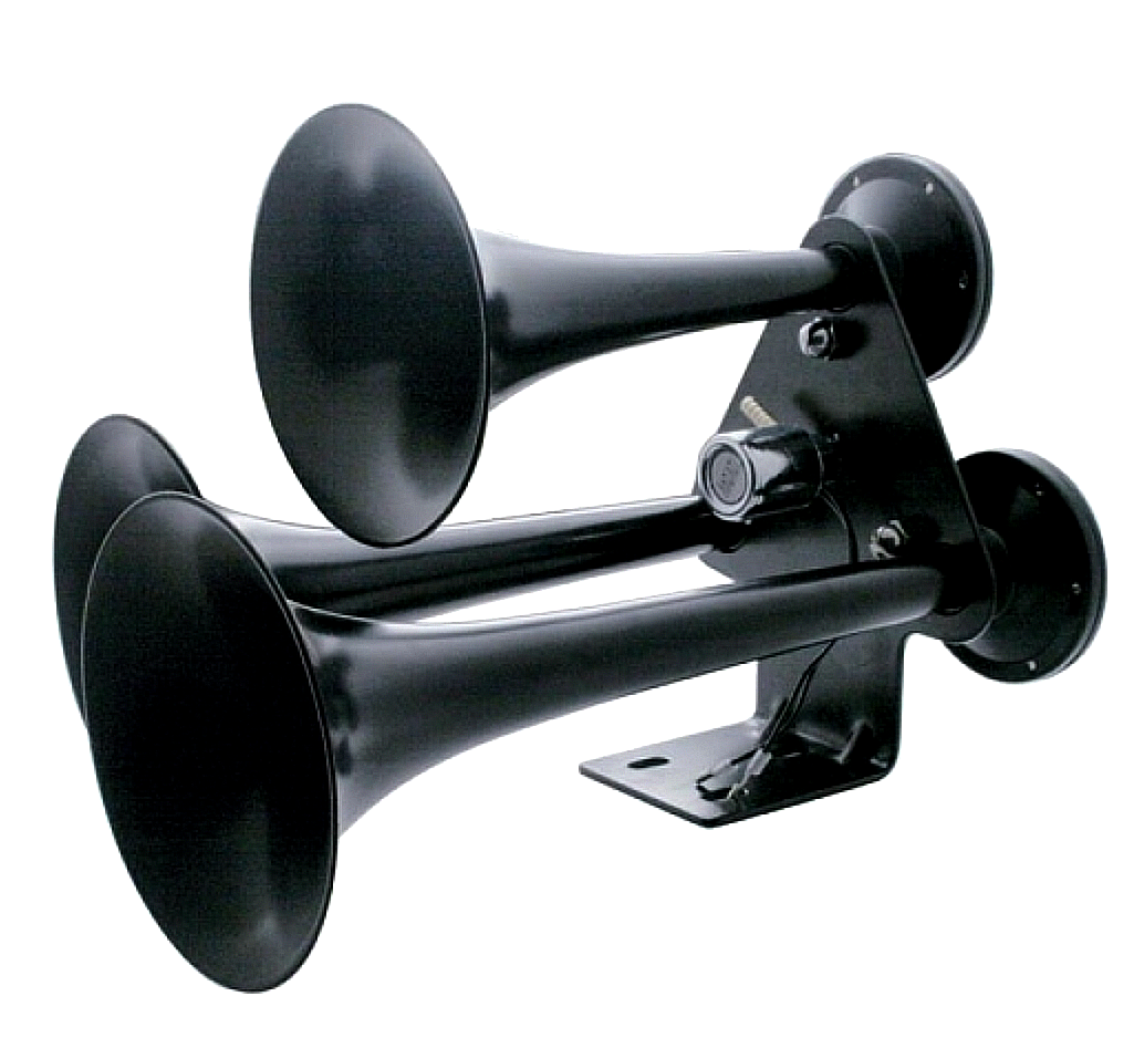 3 Trumpet Black Train Horn
