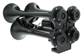 4 Trumpet Black Mini Train Horn