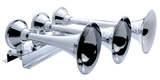 3 Trumpet Horizontal Chrome Train Horn
