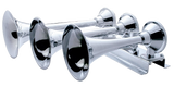 3 Trumpet Horizontal Chrome Train Horn