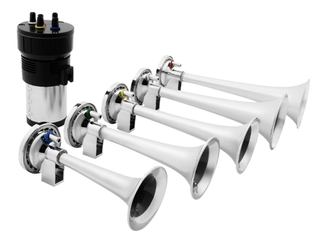 Dixie Air Chrome Horn Kit