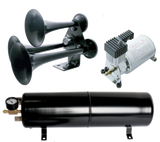 3 Trumpet Black Train Horn Bundle