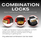 Cargo Door Lock – Heavy-Duty Security for Semi-Truck Swing Style Trailer Doors, Combination Lock