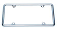 6 x 12 Inches Slim Chrome License Plate Frame - HD Truck Source
