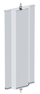6" X 16" 430 Stainless Steel West Coast Mirror With Convex Lower Mirror