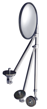 8.5 Inch Convex Mirror With Stainless Tripod Fender Bracket
