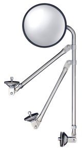 8.5 Inch Convex Mirror With Stainless Tripod Fender Bracket
