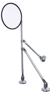 8.5 Inch Convex Mirror With Stainless Tripod Fender Bracket