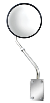 8.5 Inch Stainless Steel Hood Mount Mirror