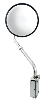 8.5 Inch Stainless Steel Hood Mount Mirror