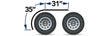 Semi Truck 66 Inches Smooth Half Fenders Low Front Rolled Edge - 14 Gauge - HD Truck Source