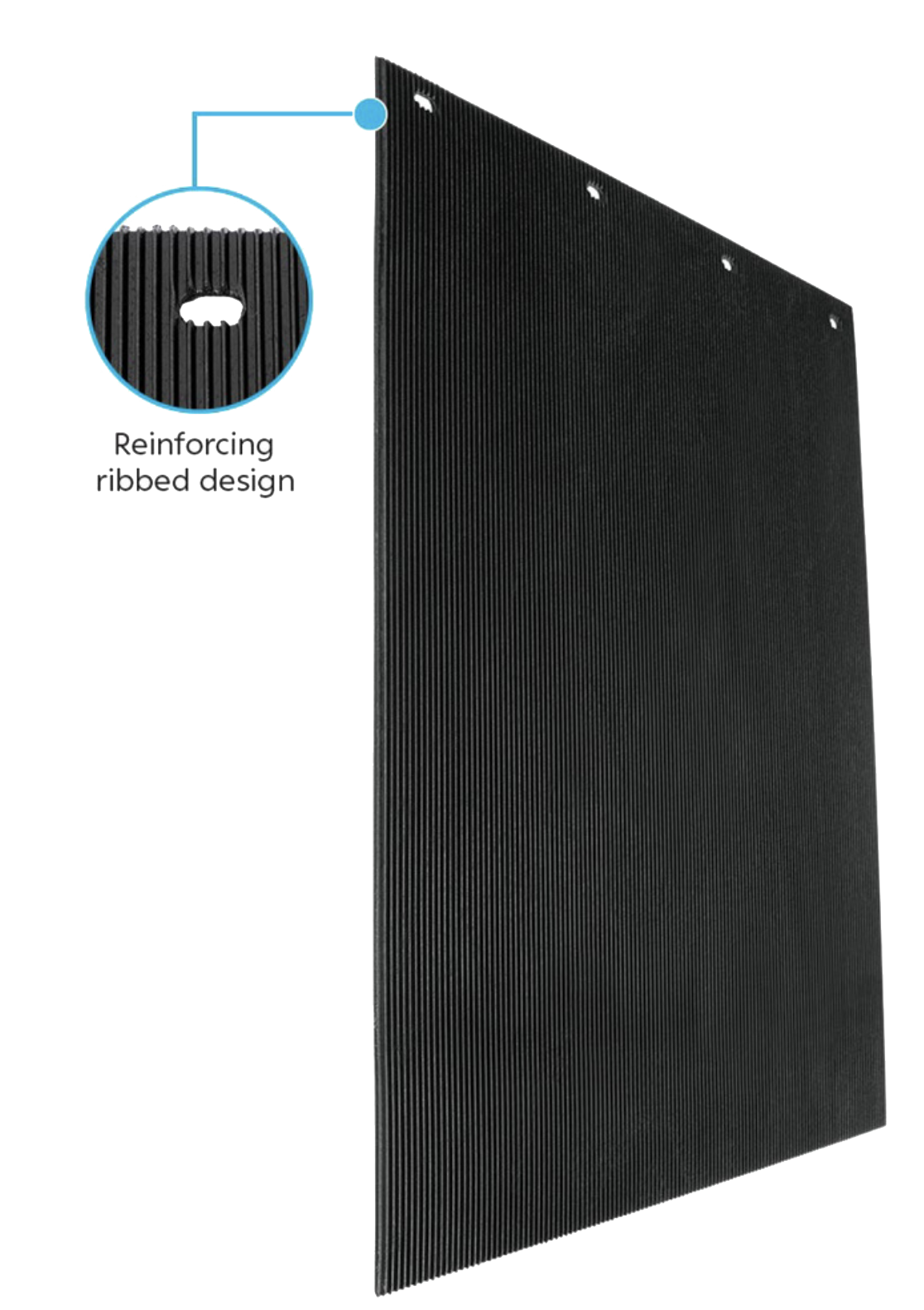 PROFLEX 1/4 Inch Thick Black Mud Flap