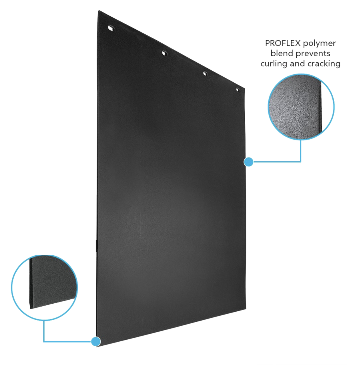 PROFLEX 1/4 Inch Thick Black Mud Flap