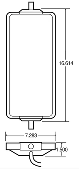 7 x 16 Inch West Coast Mirror Head Motorized and Heated - HD Truck Source