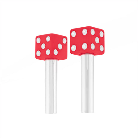 Lock Knob Chrome Color Dice Tip (2-Pack)