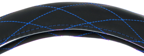 Leather 18" Crystal Stitched Steering Wheel Cover