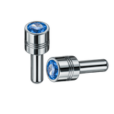 Lock Knob Chrome With 9/16" Color Crystal Tip (2-Pack)