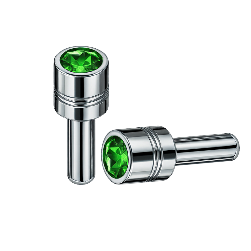 Lock Knob Chrome With 9/16" Color Crystal Tip (2-Pack)