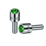 Lock Knob Chrome With 9/16" Color Crystal Tip (2-Pack)