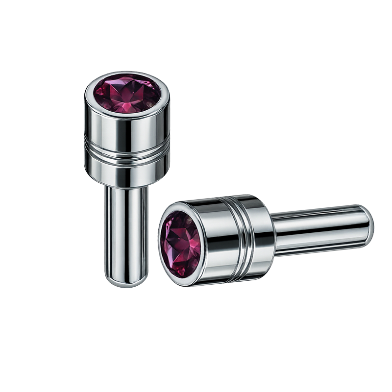 Lock Knob Chrome With 9/16" Color Crystal Tip (2-Pack)