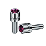 Lock Knob Chrome With 9/16" Color Crystal Tip (2-Pack)