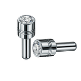 Lock Knob Chrome With 9/16" Color Crystal Tip (2-Pack)