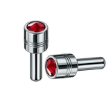 Lock Knob Chrome With 9/16" Color Crystal Tip (2-Pack)