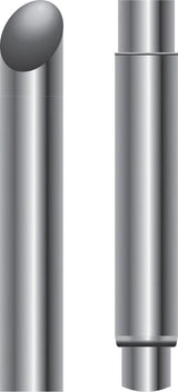 9 Foot Miter Cut Exhaust Stack - 7 Inch Straight (OD)