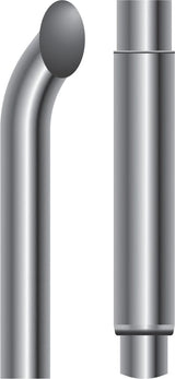 9 Foot Turn Out Exhaust Stack - 8 Inch Straight (OD)