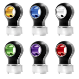 Thread-On Carolina Style Gearshift Knob With Color LED 9/10 Speed Adapter