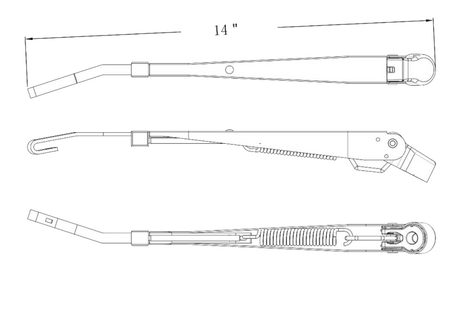 Peterbilt 379 1990-2007 - Wiper Arm Assembly R236002
