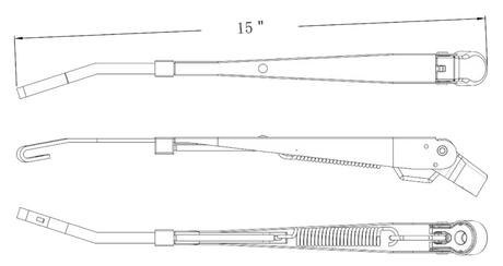 Peterbilt 337 & 348 (2010-2022) - Wiper Arm Assembly