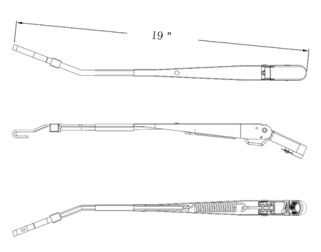Kenworth T800 (2006-2012) & T660 (2008-2012) - Wiper Arm Assembly