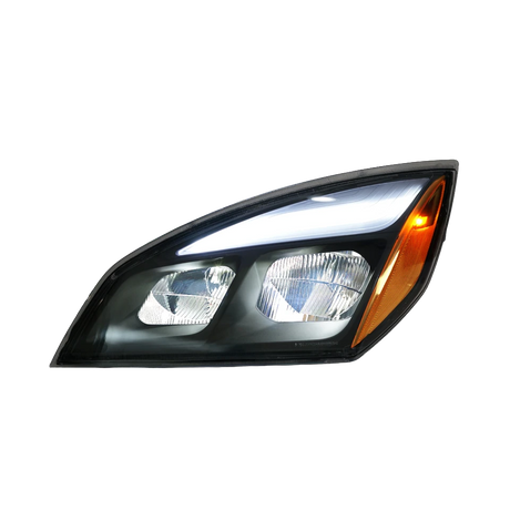 Freightliner Cascadia (2018-Newer) - LED Black Headlight