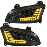 Peterbilt 587/ 579 (2022 and Newer) LED Headlight With Halo and Sequential Turn Signal