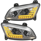 Peterbilt 587/ 579 (2022 and Newer) LED Headlight With Halo and Sequential Turn Signal