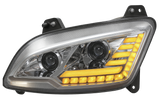 Peterbilt 587/ 579 (2022 and Newer) LED Headlight With Halo and Sequential Turn Signal
