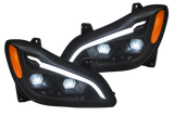 Kenworth T680 (2022 and Newer) - LED Headlight With Sequential Turn Signal