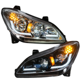 Kenworth T680 (2022 and Newer) - Heated Lens LED Headlight With Sequential Turn Signal