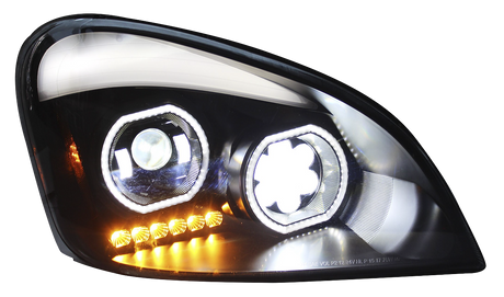 Freightliner Cascadia (2008-2017) - LED Headlight, Black or Chrome
