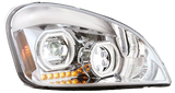 Freightliner Cascadia (2008-2017) - LED Headlight, Black or Chrome